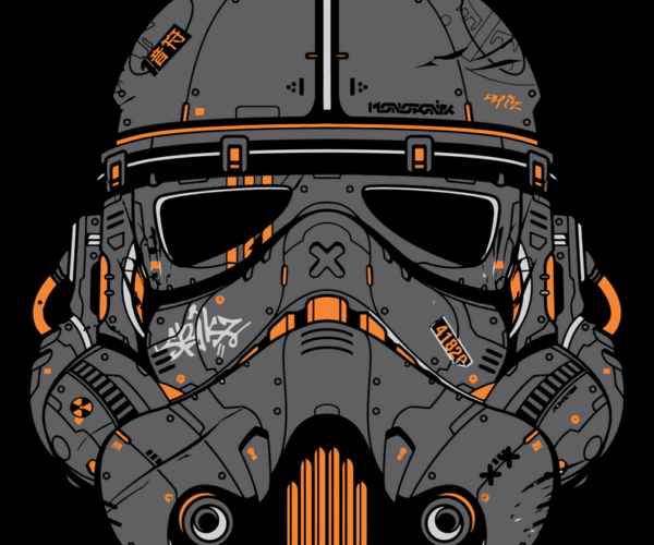 Graffiti Stormtrooper - Cyberpunk Remix