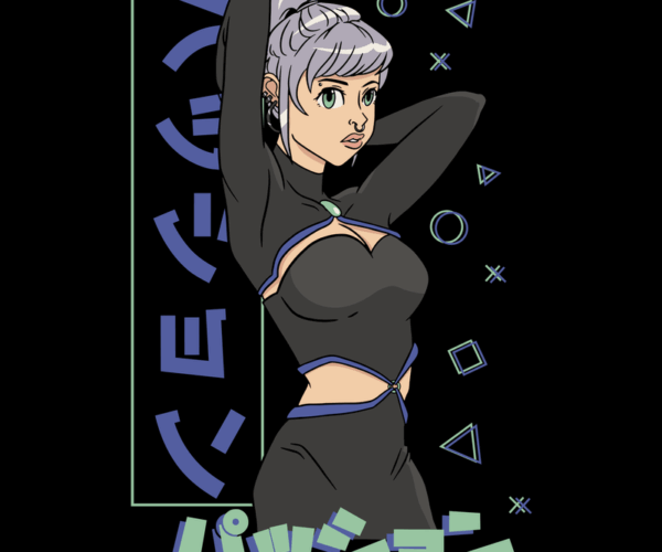 Cyberpunk Girl - Neon Dreams