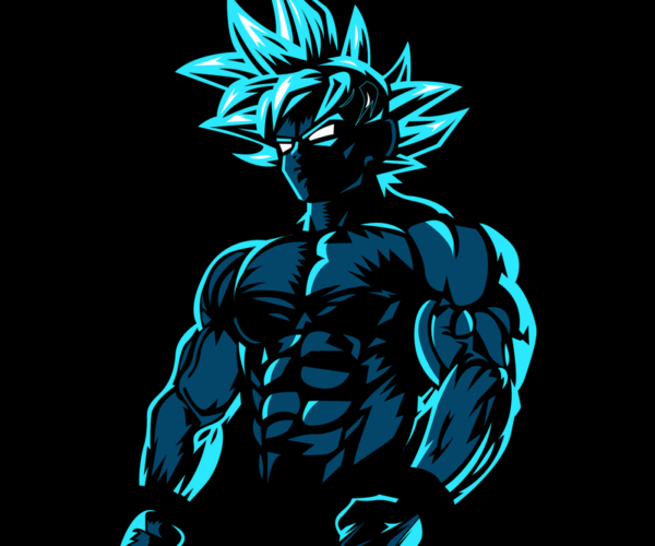 Super Saiyan Blue Goku - Muscular Powerhouse