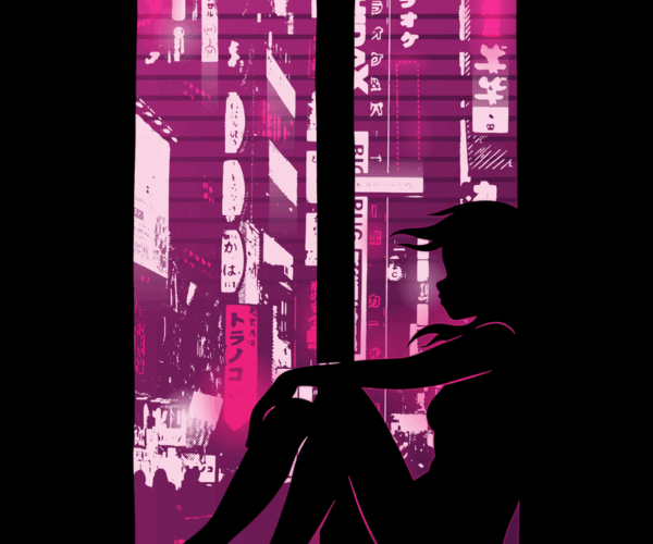 Neon Nights - City Silhouette