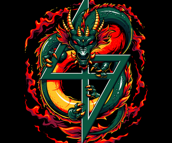 Fiery Dragon Within - Mystic Symbol