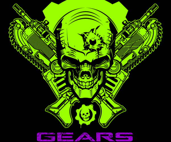 Gears of War Skull - Neon Green Edition