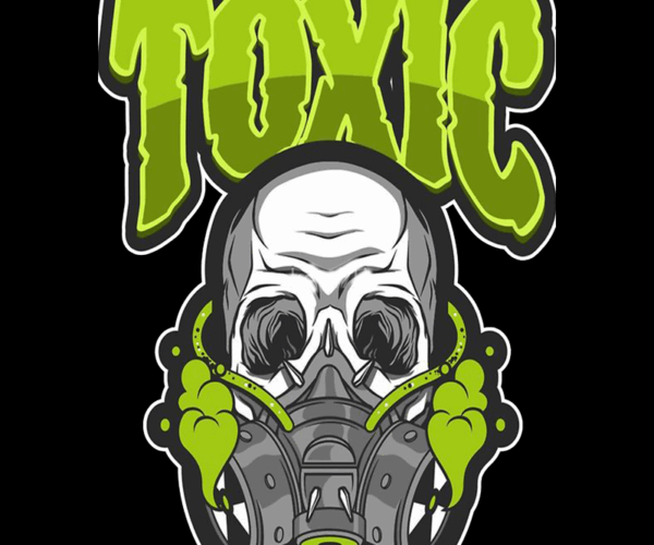 Toxic Skull - Gas Mask Grim Reaper
