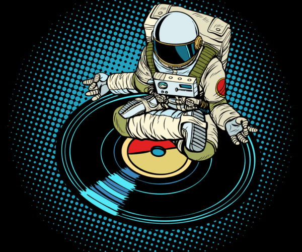 Cosmic DJ - Vinyl Spin
