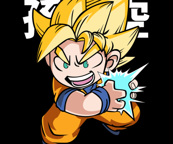 Super Saiyan Kid Goku - Chibi Power Up