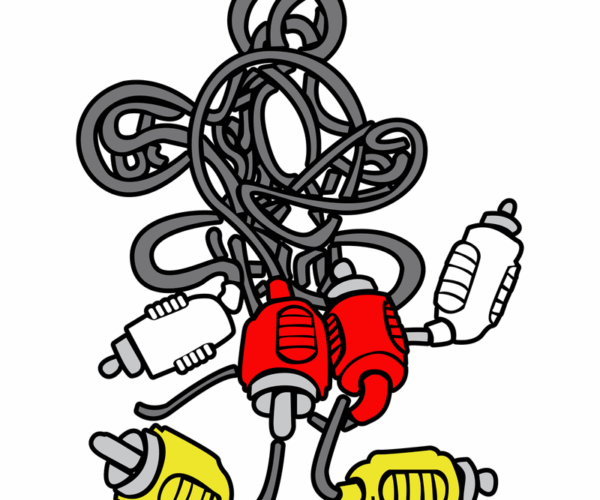 Mickey Mouse Cable Chaos