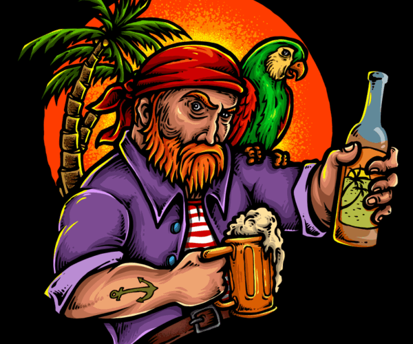 Pirate's Brew - Tropical Tavern Scene