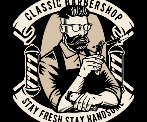 Classic Barber - Vintage Style Illustration