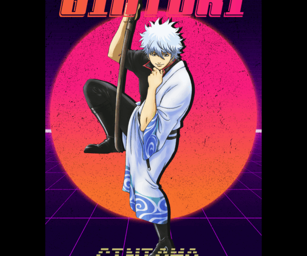 Gintoki Retro - Vaporwave Pop Art