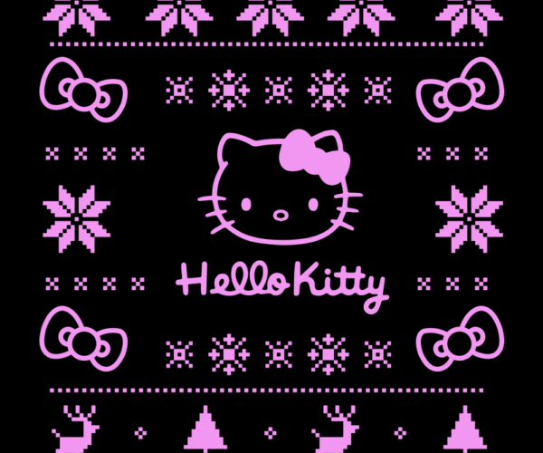 Hello Kitty - Pixel Art Sweater Design