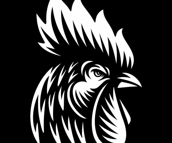 Rooster Head - Tribal Style