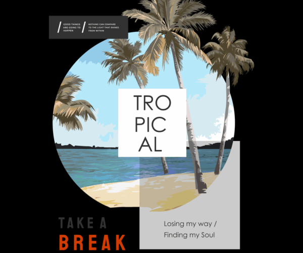 Tropical Break - Geometric Beachscape