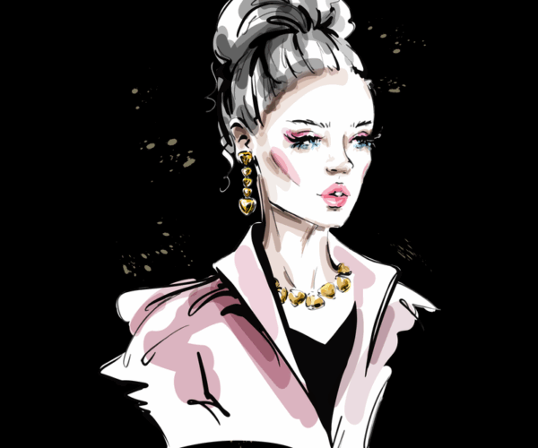 High Fashion - Elegant Sketch