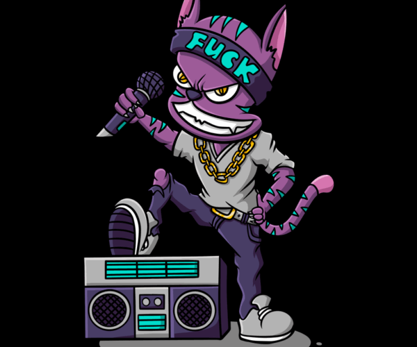 Rapper Cat - Boombox Edition