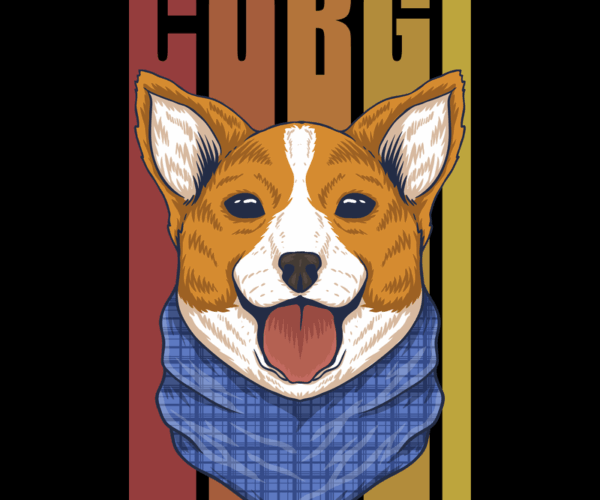 Corgi Pup - Bandana Style