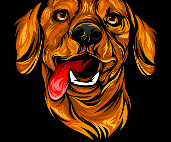 Golden Retriever - Energetic Portrait