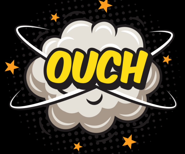 Comic Burst - Ouch Expression