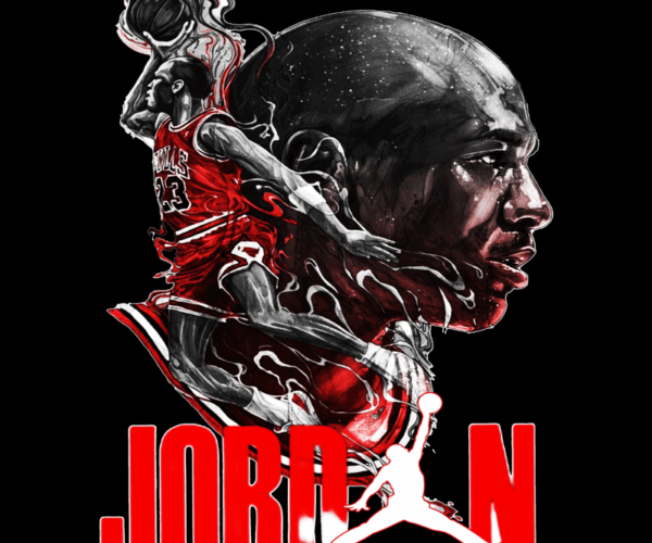 Michael Jordan - Dribble Portrait