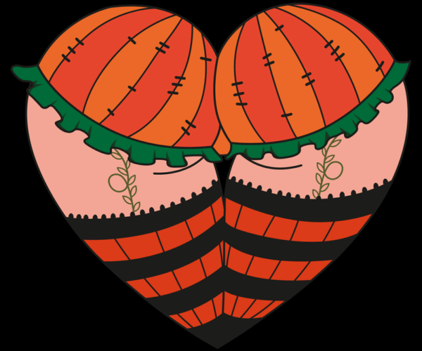 Spooky Sewn Heart - Halloween Love