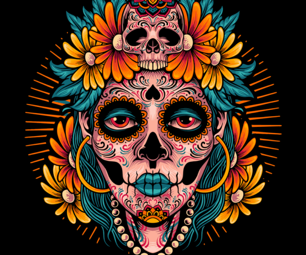 Sugar Skull Beauty - Dia de Muertos