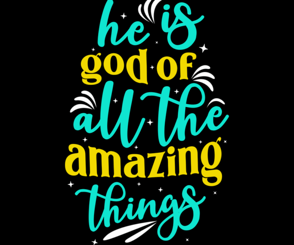 He is God - Typography Design