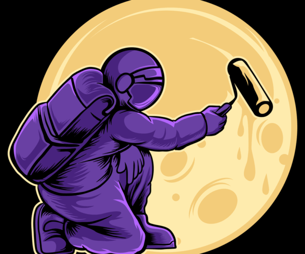 Lunar Painter - Cosmic Artist