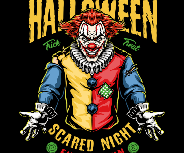 Evil Clown - Happy Halloween