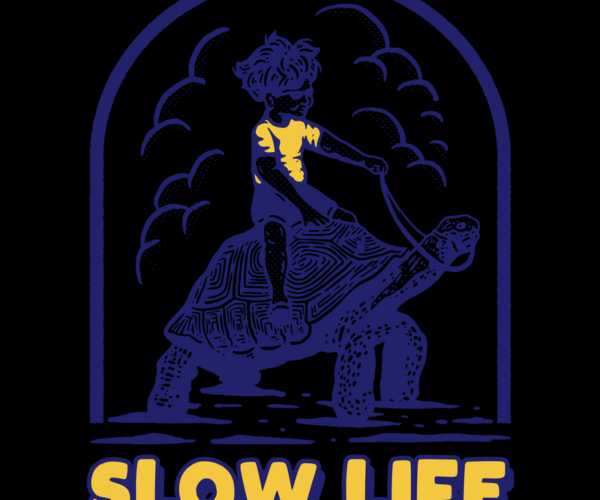 Tortoise Ride - Slow Living Icon