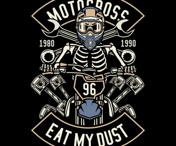 Motocross Skeleton - Eat My Dust Edition