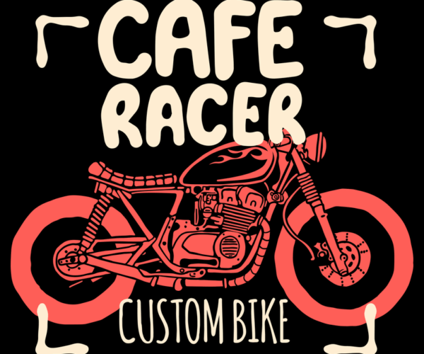 Cafe Racer - Custom Bike Illustration
