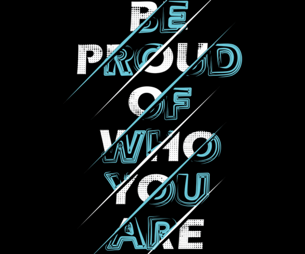 Proud Typography - Sliced Motivation