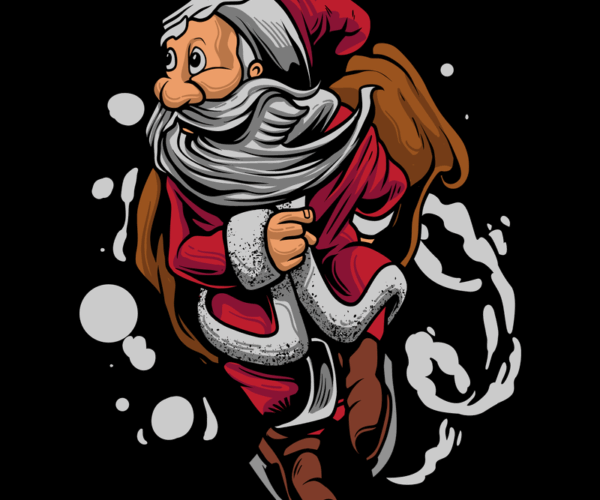 Skating Santa - Festive Delivery