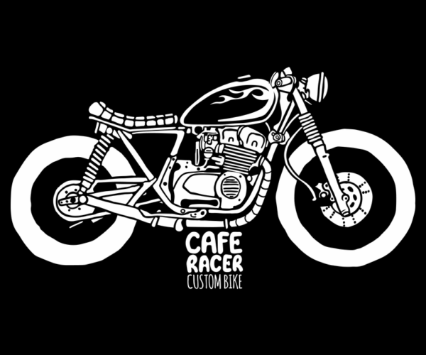 Cafe Racer - Custom Bike Outline