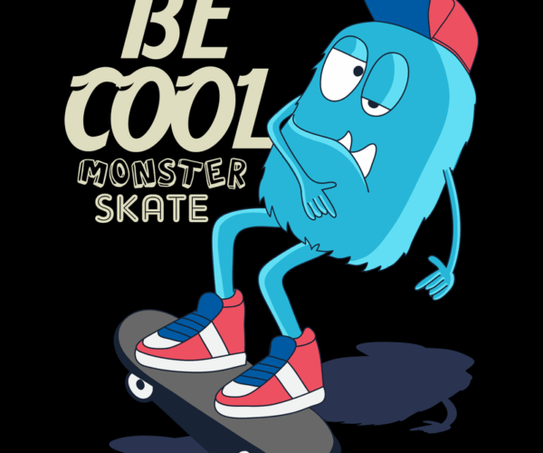 Cool Monster - Skateboard Design