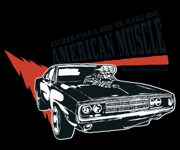 American Muscle - Classic Car Graphic