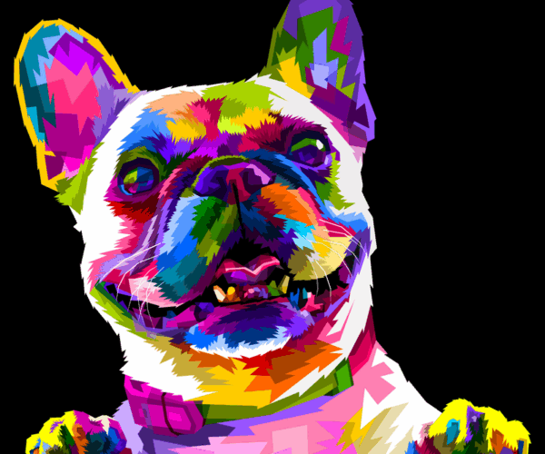 Pop Art Bulldog – Colorful Canine