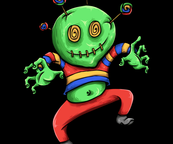 Candy Alien - Surreal Scarecrow