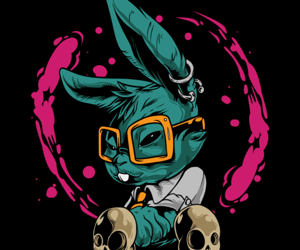 Nerdcore Hare - Skull Hugger Edition