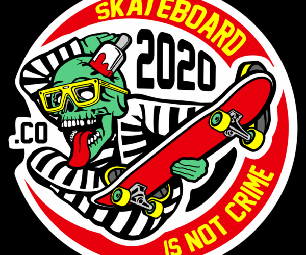 Skateboard Zombie - Skate Crime Edition