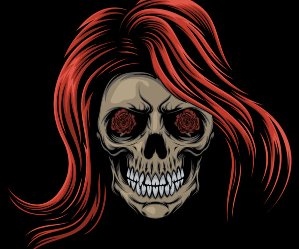 Skull Beauty - Crimson Locks Edition
