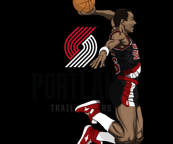 Clyde Drexler - Portland Throwback Design