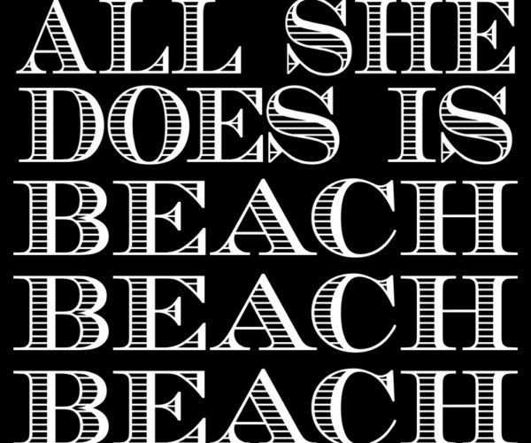 Beach Vibes - Typographic Summer Art