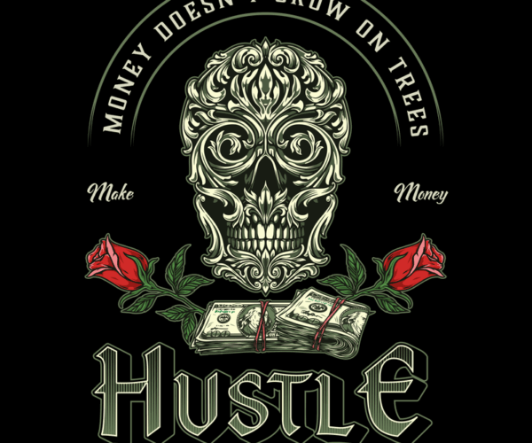 Ornate Skull - Hustle Motivation