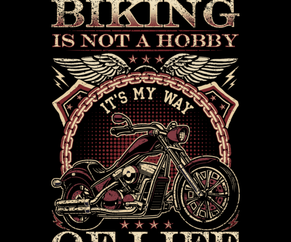 Biking Way of Life - Motorcycle Graphic