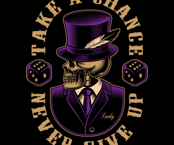 Gambler Skull - Take a Chance Design