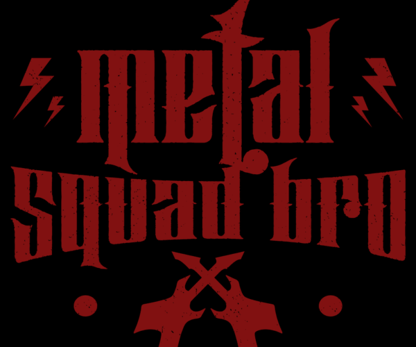 Metal Squad Bro - Grunge Rock Logo