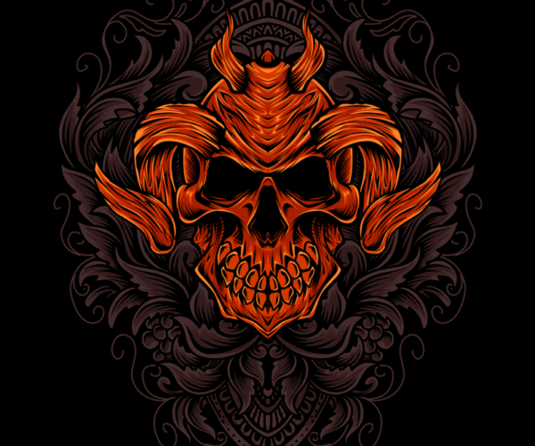 Demon Skull - Ornamental Vortex