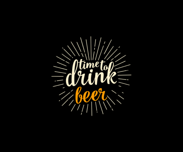 Time To Drink Beer - Graphic Design