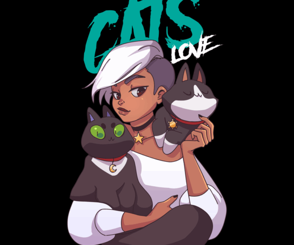 Cat Lover - Whimsical Companion Art