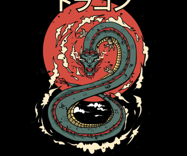 Superior Dragon - Japanese Art Style
